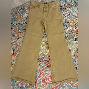 Express Tan Flared Jeans
